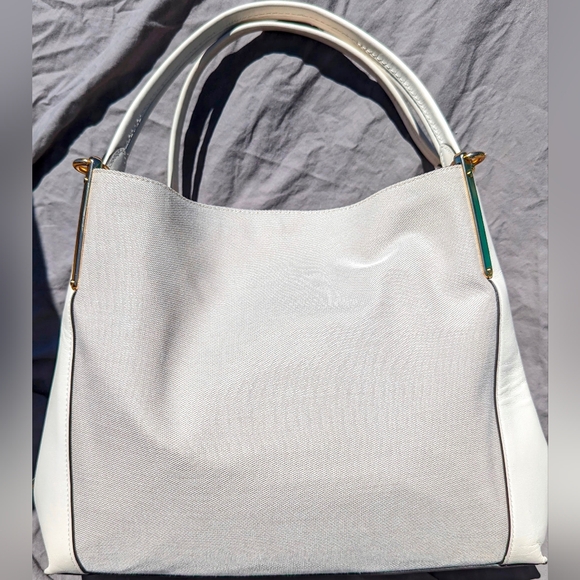 Coach Dalton 31 Horse & Carriage, Jacquard & Leather Shoulder Bag, White & Cream - Picture 2 of 8